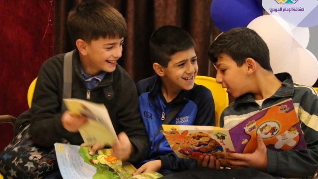 مكتبة مهدي المتجولة تَختتمُ أنشطتها في مدرسة المهدي - شمسطار