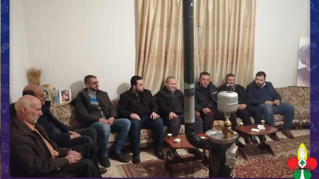زيارة نائب المفوض العام لكشافة الرسالة الاسلامية لتقديم واجب العزاء